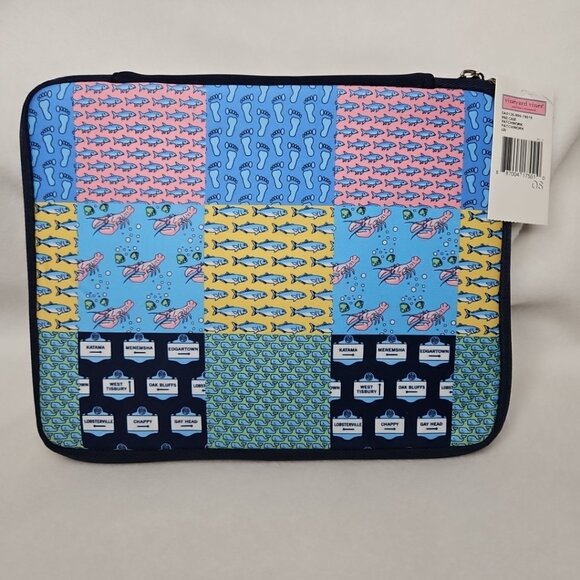 Vineyard Vines Patchwork Ipad Kindle Tablet Case Cover Travel Preppy Lobster - Picture 1 of 15